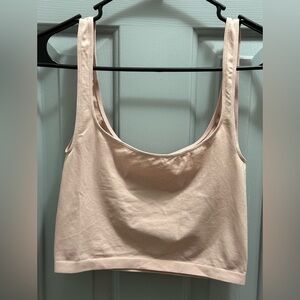Intimately by Free People Nude/Tan Cropped Tank Seamless Size M/L